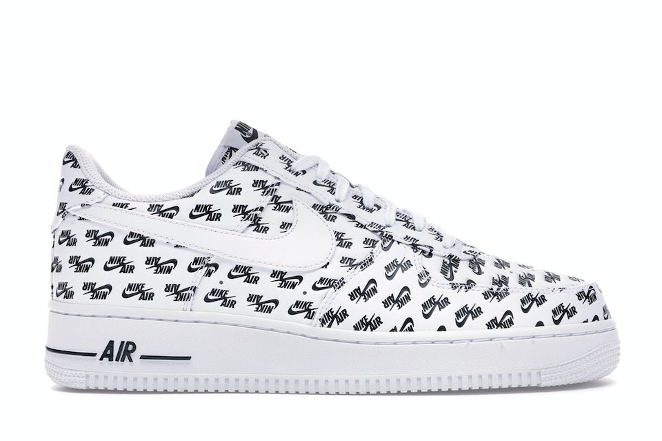 Get The Nike Air Force 1 Force Logo White Black Now •
