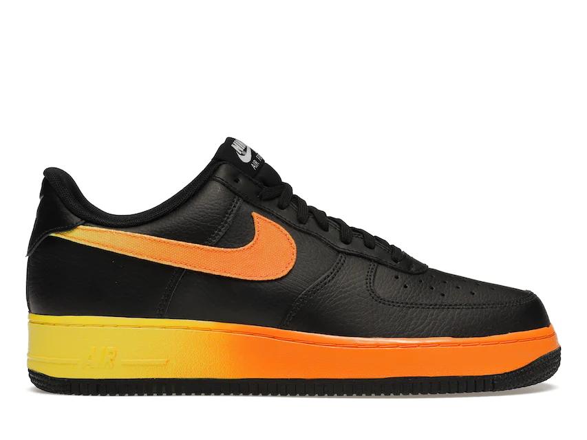 Nike Air Force 1 Low Black Yellow Orange 0