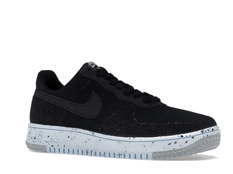 Nike Air Force 1 Low Crater Flyknit Black Chambray Blue