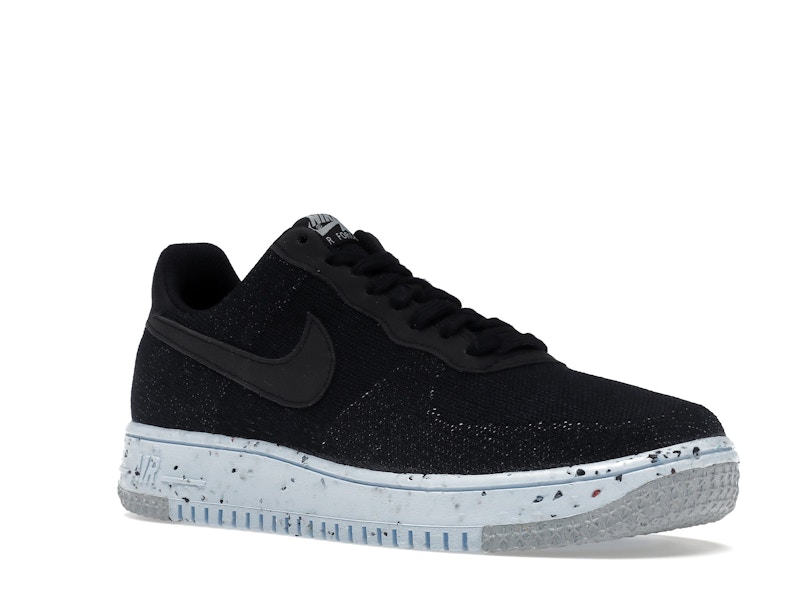 Nike Air Force 1 Low Crater Flyknit Black Chambray Blue