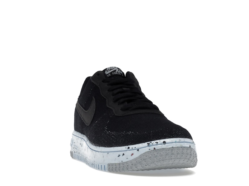 Nike Air Force 1 Low Crater Flyknit Black Chambray Blue