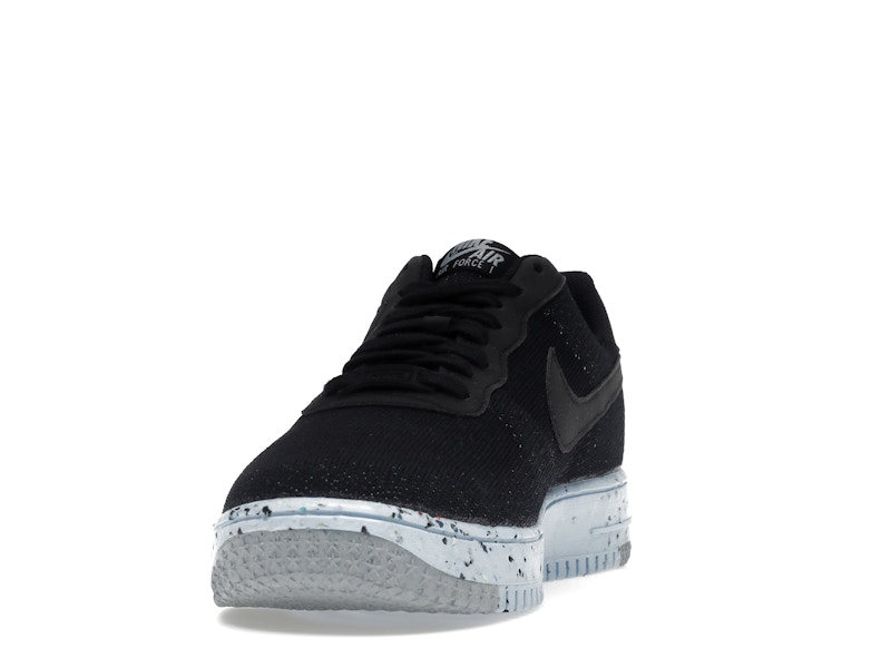 Nike Air Force 1 Low Crater Flyknit Black Chambray Blue