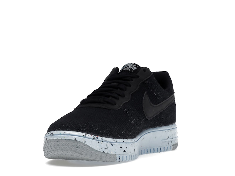Nike Air Force 1 Low Crater Flyknit Black Chambray Blue