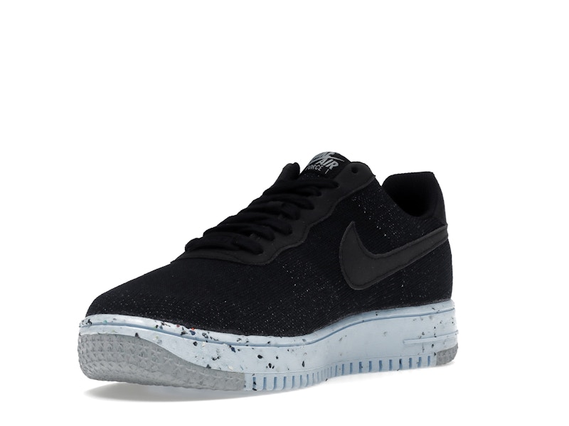 Nike Air Force 1 Low Crater Flyknit Black Chambray Blue