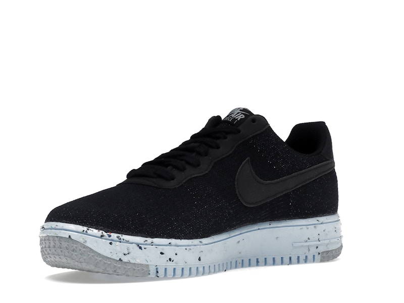 Nike Air Force 1 Low Crater Flyknit Black Chambray Blue