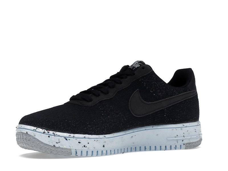Nike Air Force 1 Low Crater Flyknit Black Chambray Blue