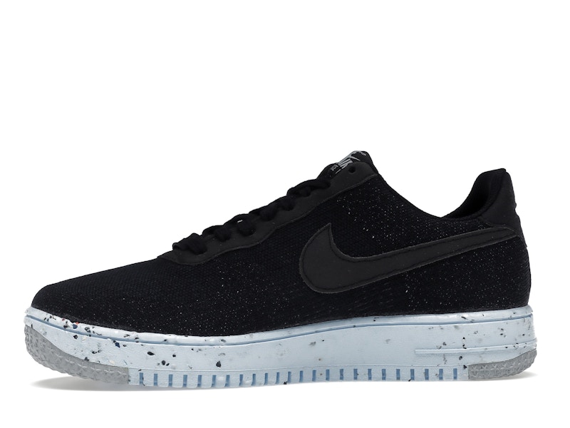 Nike Air Force 1 Low Crater Flyknit Black Chambray Blue