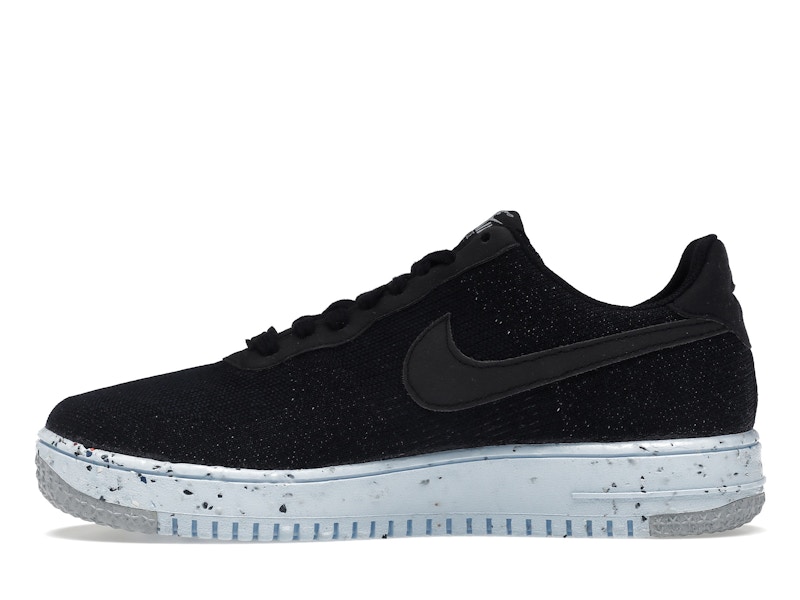 Nike Air Force 1 Low Crater Flyknit Black Chambray Blue