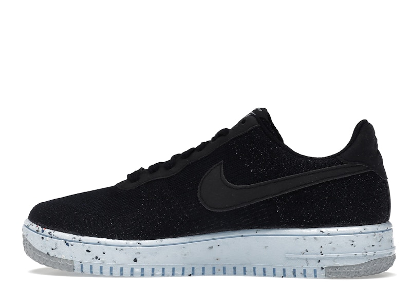 Nike Air Force 1 Low Crater Flyknit Black Chambray Blue