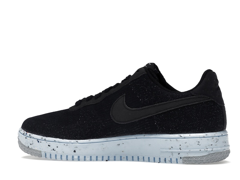 Nike Air Force 1 Low Crater Flyknit Black Chambray Blue