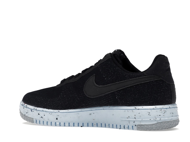 Nike Air Force 1 Low Crater Flyknit Black Chambray Blue