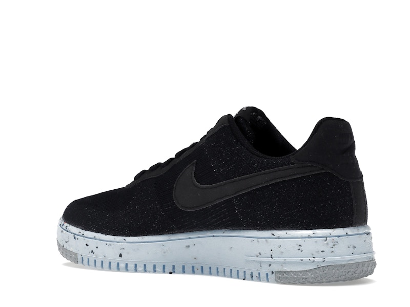 Nike Air Force 1 Low Crater Flyknit Black Chambray Blue