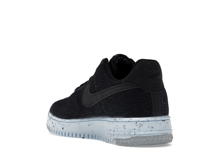 Nike Air Force 1 Low Crater Flyknit Black Chambray Blue