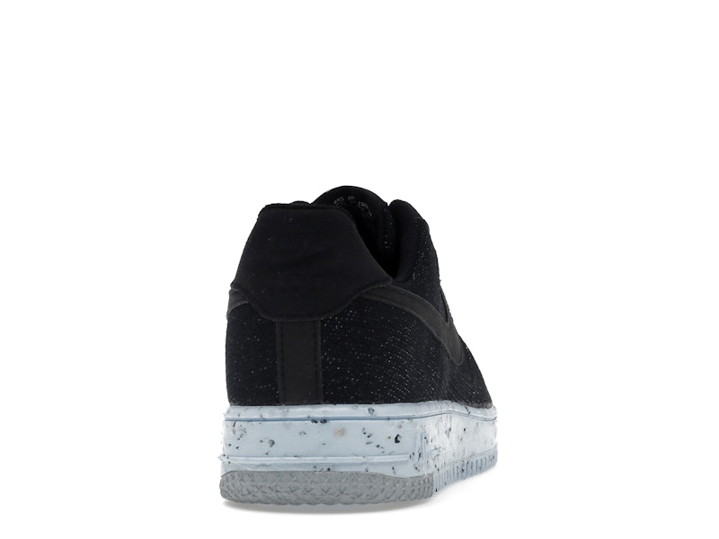 Nike Air Force 1 Low Crater Flyknit Black Chambray Blue