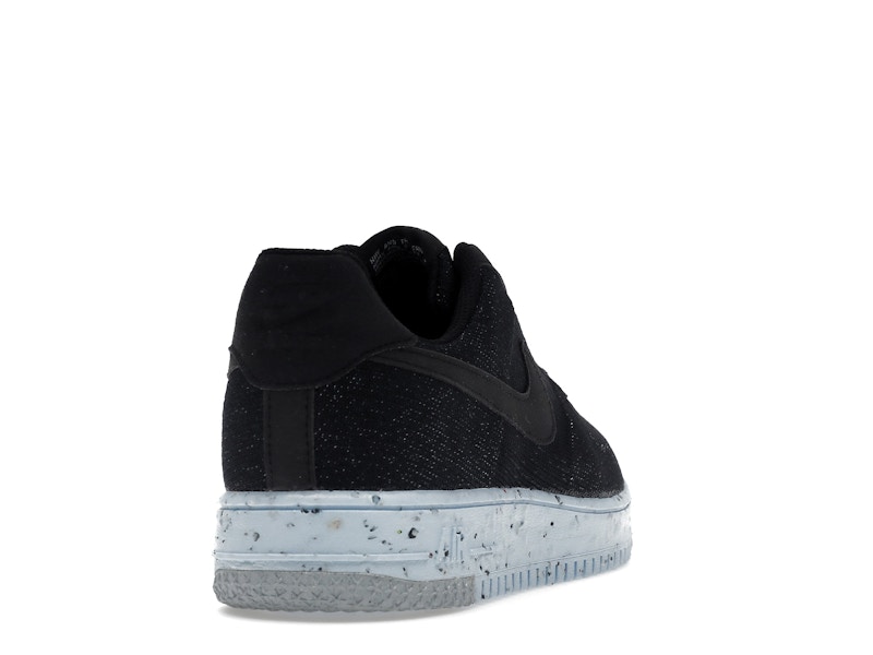 Nike Air Force 1 Low Crater Flyknit Black Chambray Blue