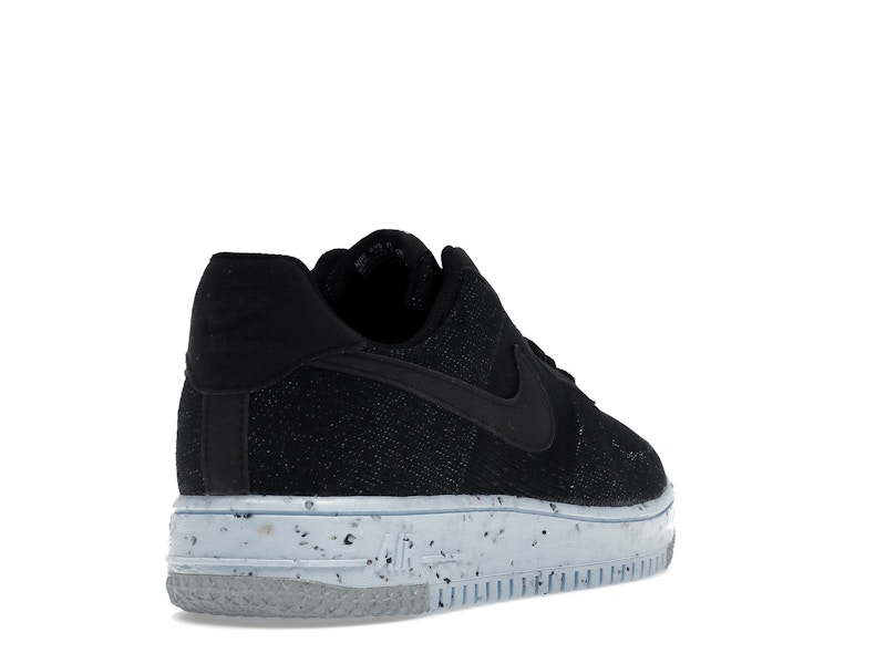 Nike Air Force 1 Low Crater Flyknit Black Chambray Blue