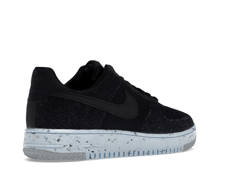 Nike Air Force 1 Low Crater Flyknit Black Chambray Blue