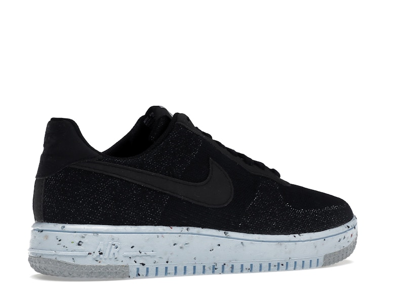 Nike Air Force 1 Low Crater Flyknit Black Chambray Blue
