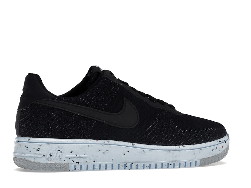 Nike Air Force 1 Low Crater Flyknit Black Chambray Blue