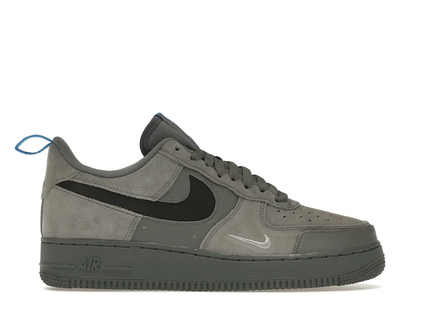 Nike Air Force 1 Low Cut Out Swoosh Grey 0