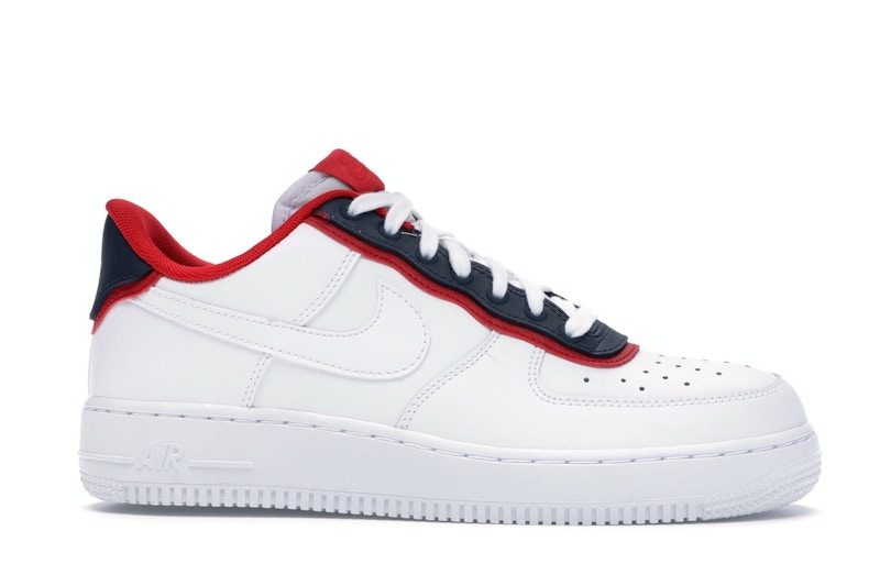 Red white and blue air force 1 low clearance