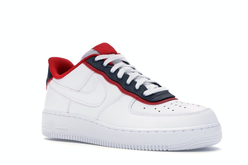 Air force 1 low double layer white obsidian red clearance