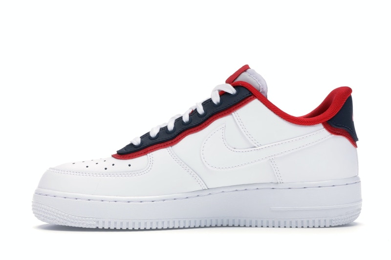 Air force 1 low double layer white obsidian red clearance