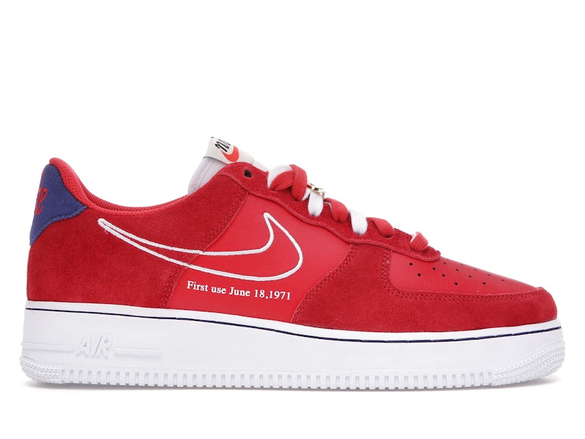 Nike Air Force 1 '07 LV8 First Use - University Red Shoes - Size 10.5