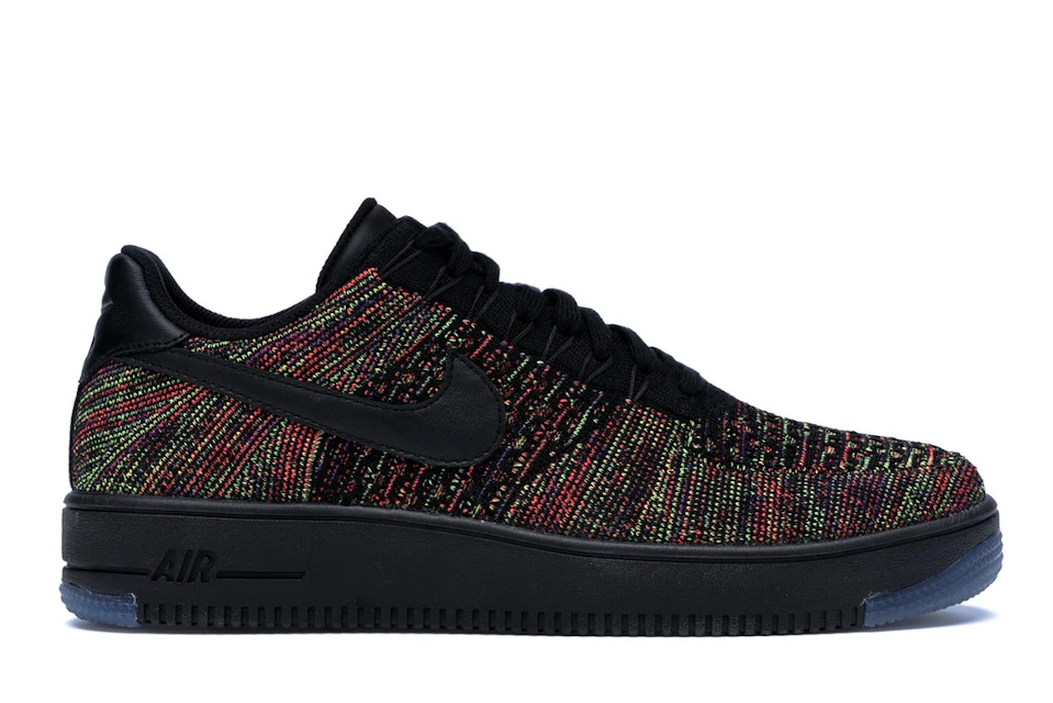 Nike Air Force 1 Low Flyknit Black Multi-Color 0