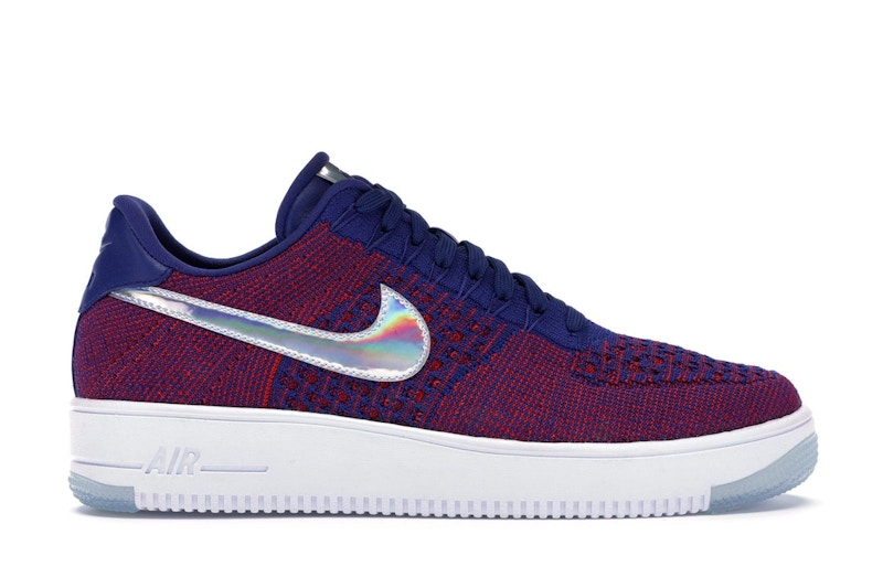 Nike air force 1 flyknit low blue deals