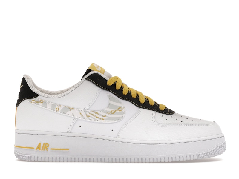 NIKE AIR FORCE 1 LOW レア ゴールドセメントモデル Nike Air Force 1 Low Gold Link Zebra Men's - DH5284-100 - US