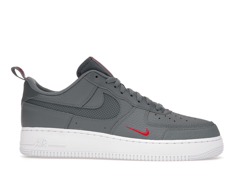 Nike Air Force 1 Low LV8 Smoke Grey Red Reflective Swoosh