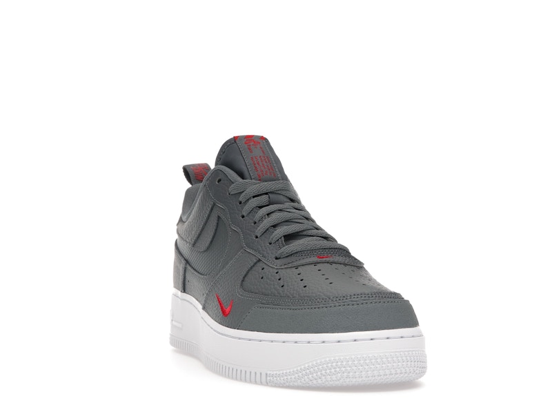 Nike Air Force 1 Low LV8 Smoke Grey Red Reflective Swoosh