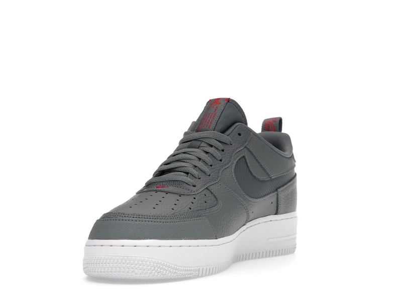 Nike Air Force 1 Low LV8 Smoke Grey Red Reflective Swoosh