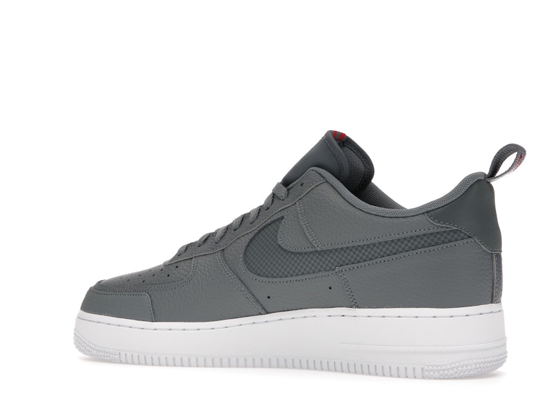 Nike Air Force 1 Low LV8 Smoke Grey Red Reflective Swoosh