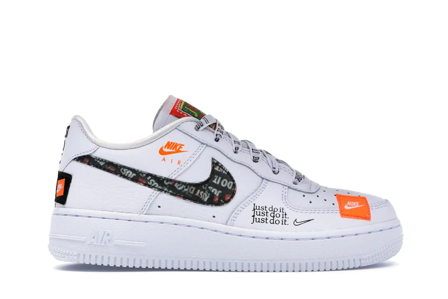 Nike Air Force 1 Low Just Do It Pack White (GS) Kids' - AO3977-100 - US