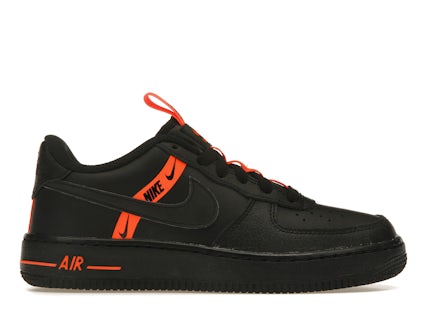 Nike Air Force Low LV8 KSA Worldwide Pack Black Total Orange (GS