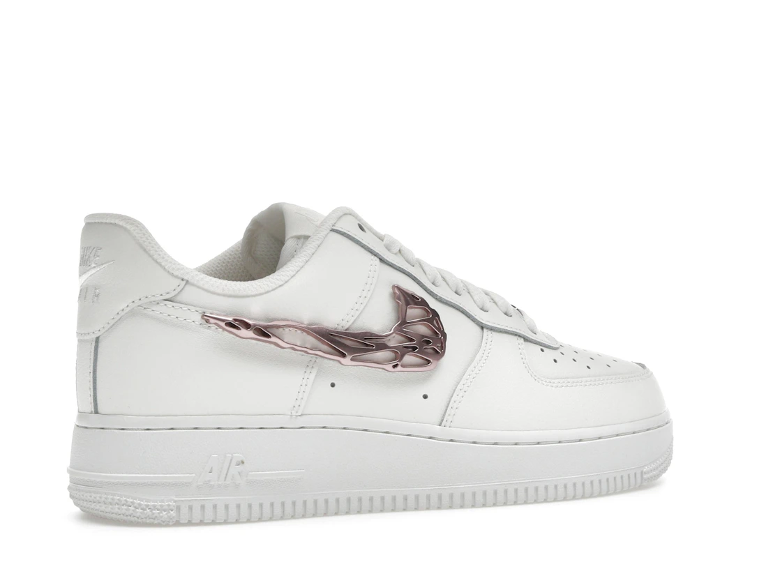 Nike Air Force 1 Low Liquid Metal Swoosh Metallic Rose Gold (Women's)