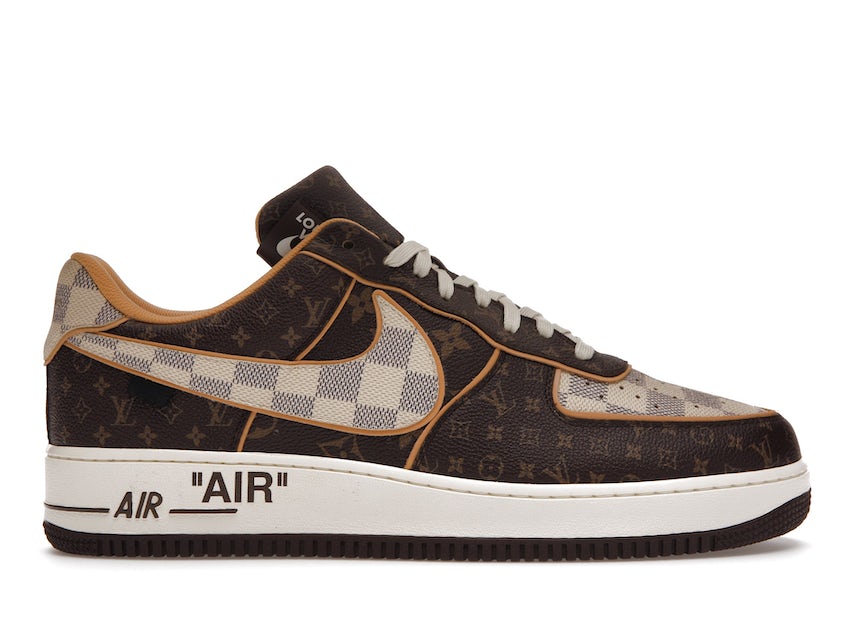 Nike Air Force 1 Low Louis Vuitton Monogram Brown Damier Azur Men's -  Sneakers - GB
