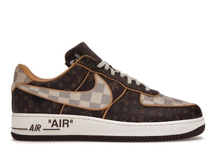 Louis Vuitton Nike Air Force 1 Low Monogram Brown Damier Azur