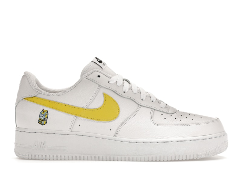 White air force with sales yellow tick