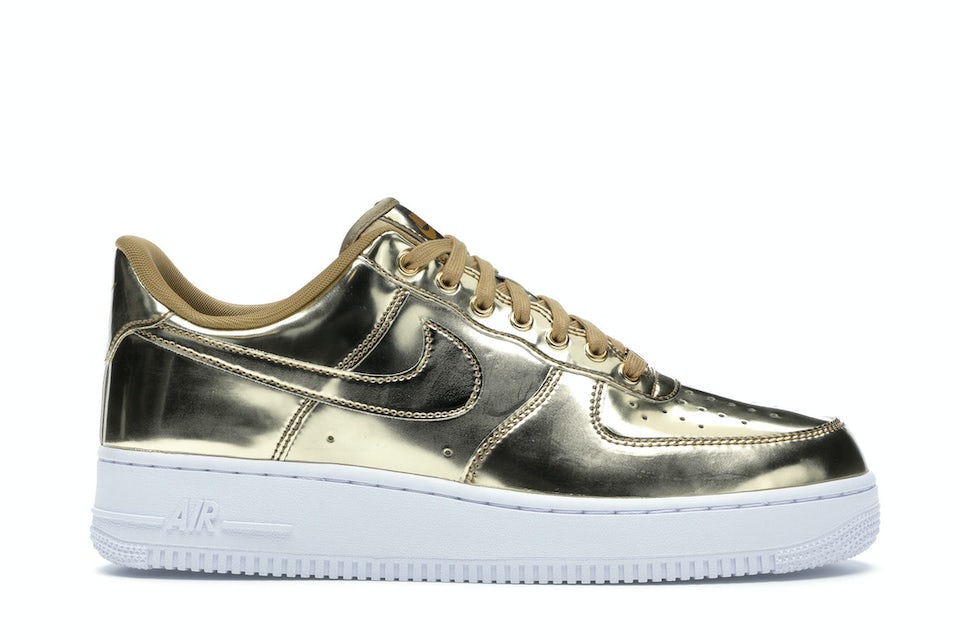 Louis Vuitton Nike Air Force 1 Low Metallic Gold
