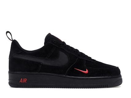 Nike Air Force Low Multi-Swoosh Black Crimson Men's DZ4514-001