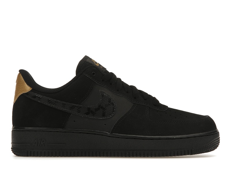 Air force 1 low jewel black metallic gold best sale