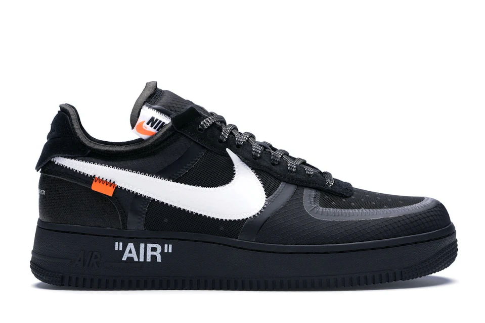 Nike Air Force 1 Low Off-White Black White - Ao4606-001 - Us
