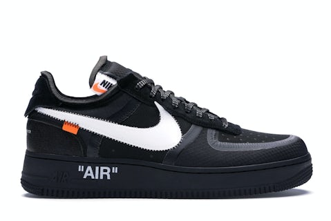 Nike Air Force Low Off-White Black White Men's AO4606-001 US
