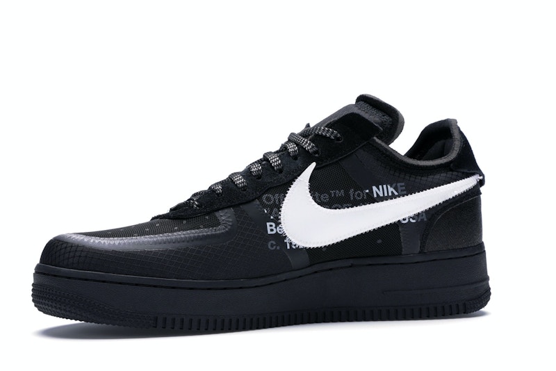 off white air force ones black