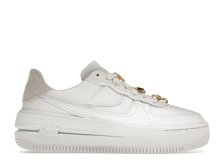 Air Force Low PLT.AF.ORM Bling White Metallic Gold (Women's) - FB8473-100 - US