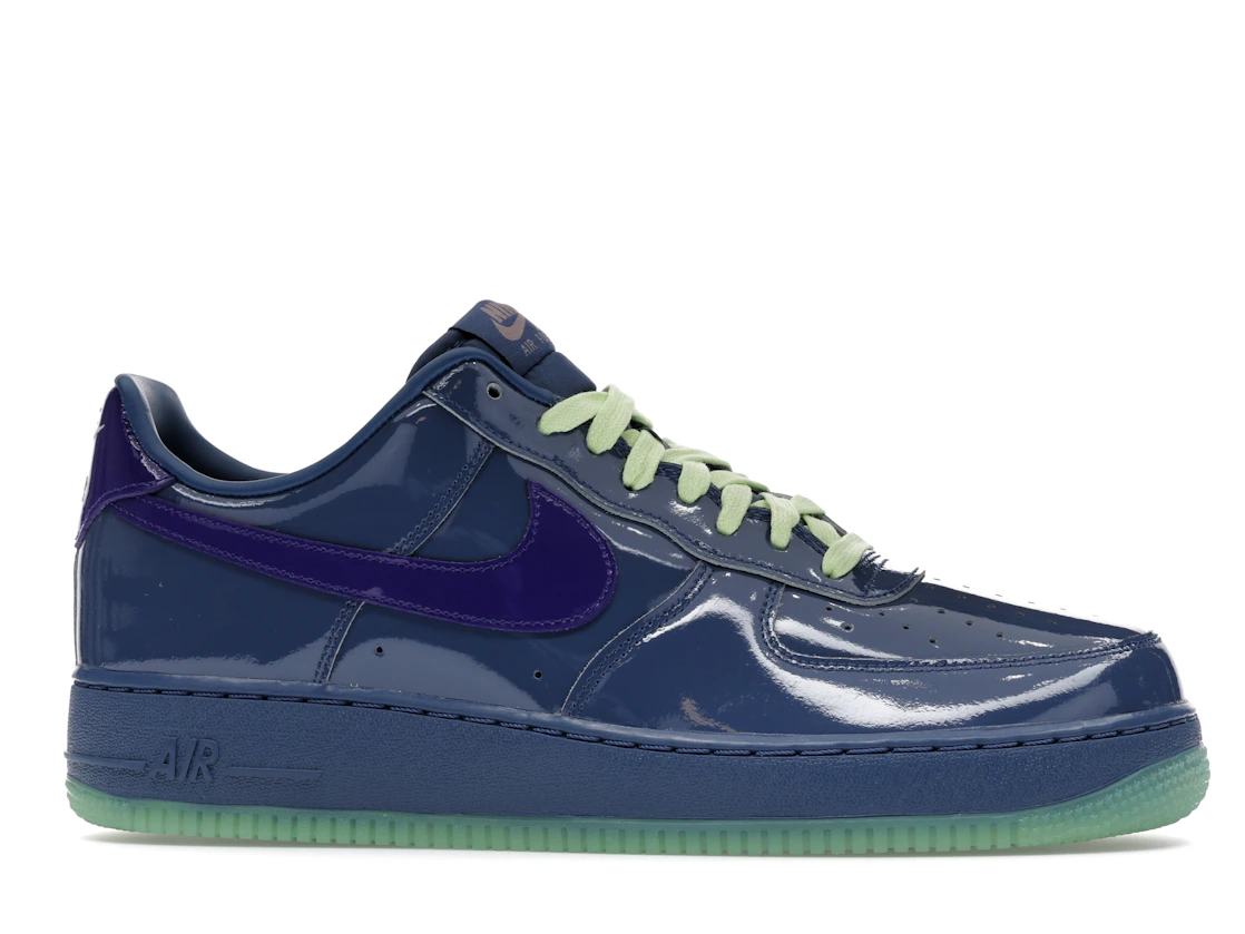 Nike Air Force 1 Low Patent Leather Mystic Navy Grape Ice