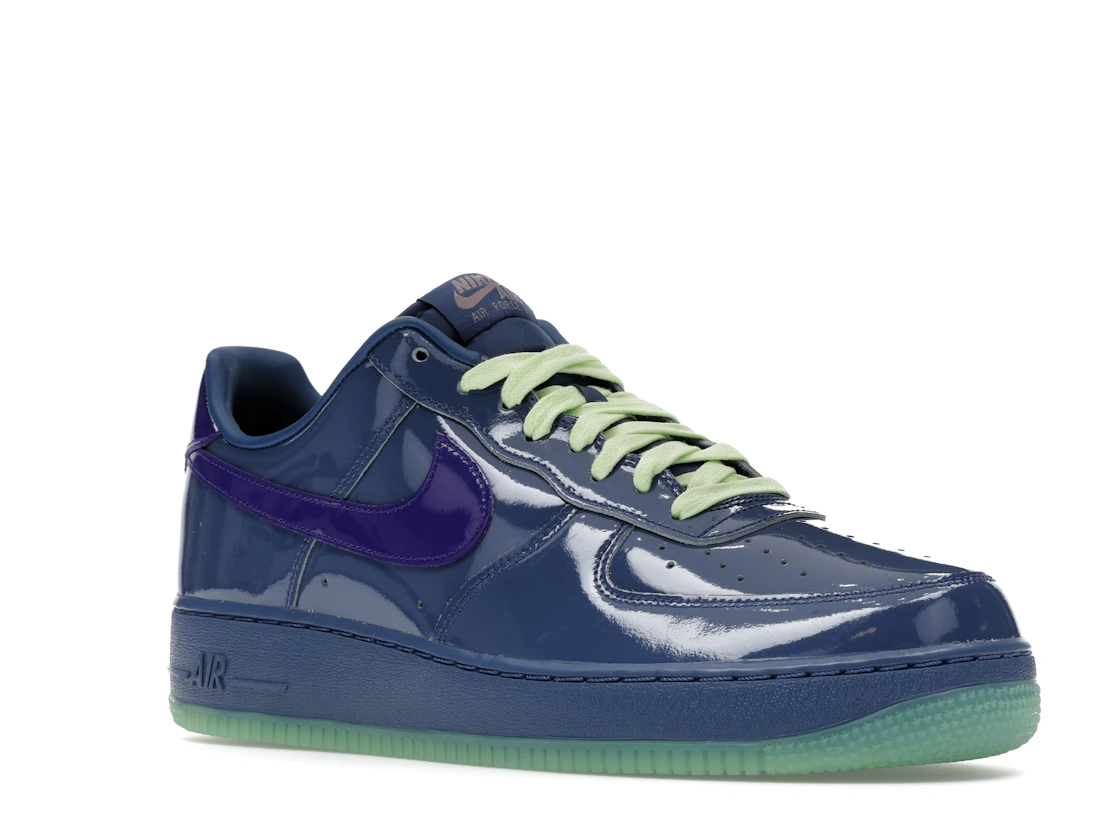 Nike Air Force 1 Low Patent Leather Mystic Navy Grape Ice